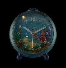 Laden Sie das Bild in den Galerie-Viewer, ATRIUM Kinderwecker Wecker Analog Quarz Meerjungfrau Mädchen A932-13 Nelly