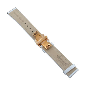 Ingersoll Ersatzband für Uhren Leder weiss Kroko Faltschl. Rosé 20 mm