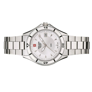 Swiss Alpine Military Damen Uhr Analog Quarz 7740.1138SAM Edelstahl