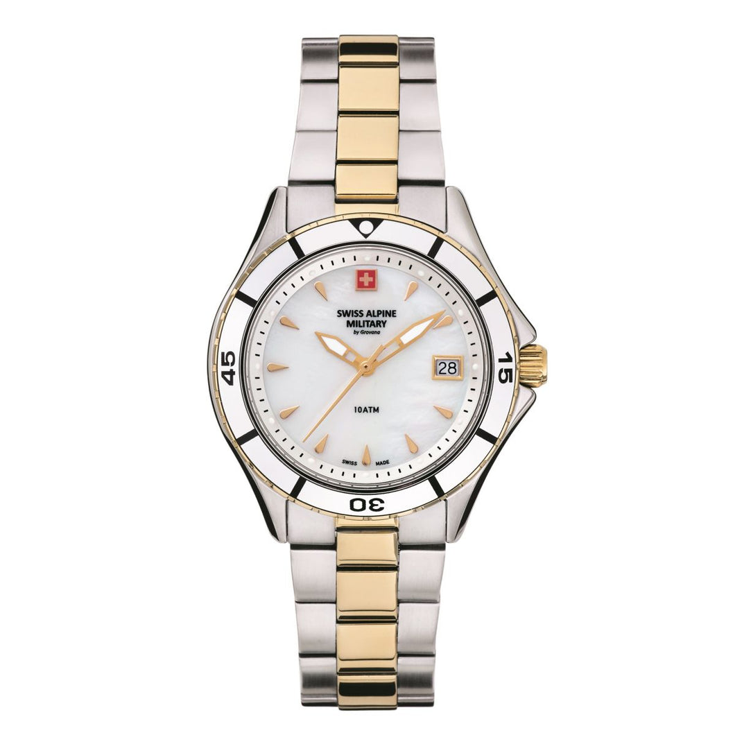 Swiss Alpine Military Damen Uhr Analog Quarz 7740.1143SAM Edelstahl