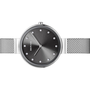 Bering Damen Uhr Armbanduhr Slim Classic - 12034-009 Meshband