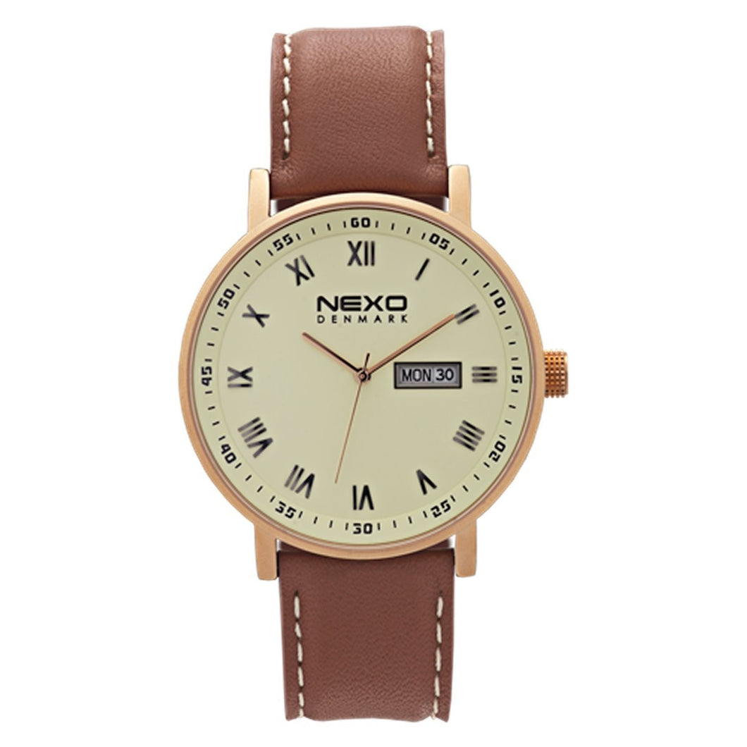 NEXO DENMARK Herren Uhr Armbanduhr Victory Rosé Gold 2456MA