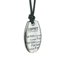 Laden Sie das Bild in den Galerie-Viewer, Esprit Unisex Kette Edelstahl Leder grau Forhim - Forher ESNL001