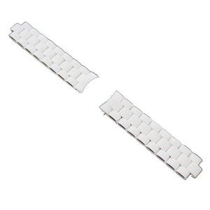 Ingersoll Ersatzband für Uhren Edelstahl Silikon IN1403 weiß 20 mm