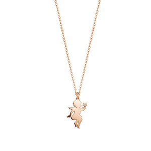 Esprit Damen Kette Collier Silber Rosé Angel Star ESNL93170C420