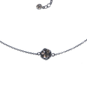 Konplott Collier Disco Balls beige Kristall goldener Schatten PP 32