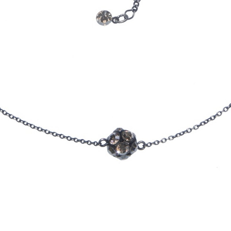 Konplott Collier Disco Balls beige Kristall goldener Schatten PP 32