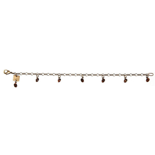 Konplott Armband Armkette Tutui Collection braun smoked topaz silber
