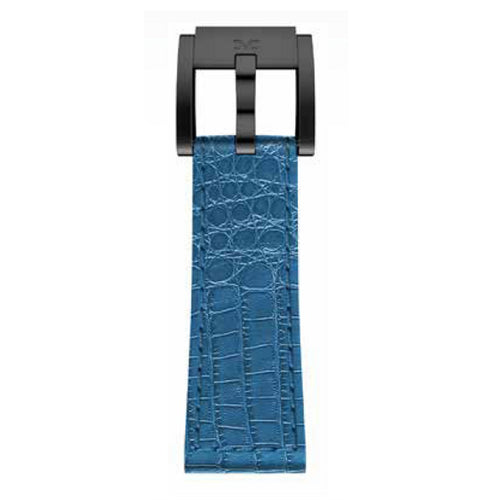 TW Steel Marc Coblen Armband Uhrenband Leder 22 MM Kroko blau LB_BL_K_B