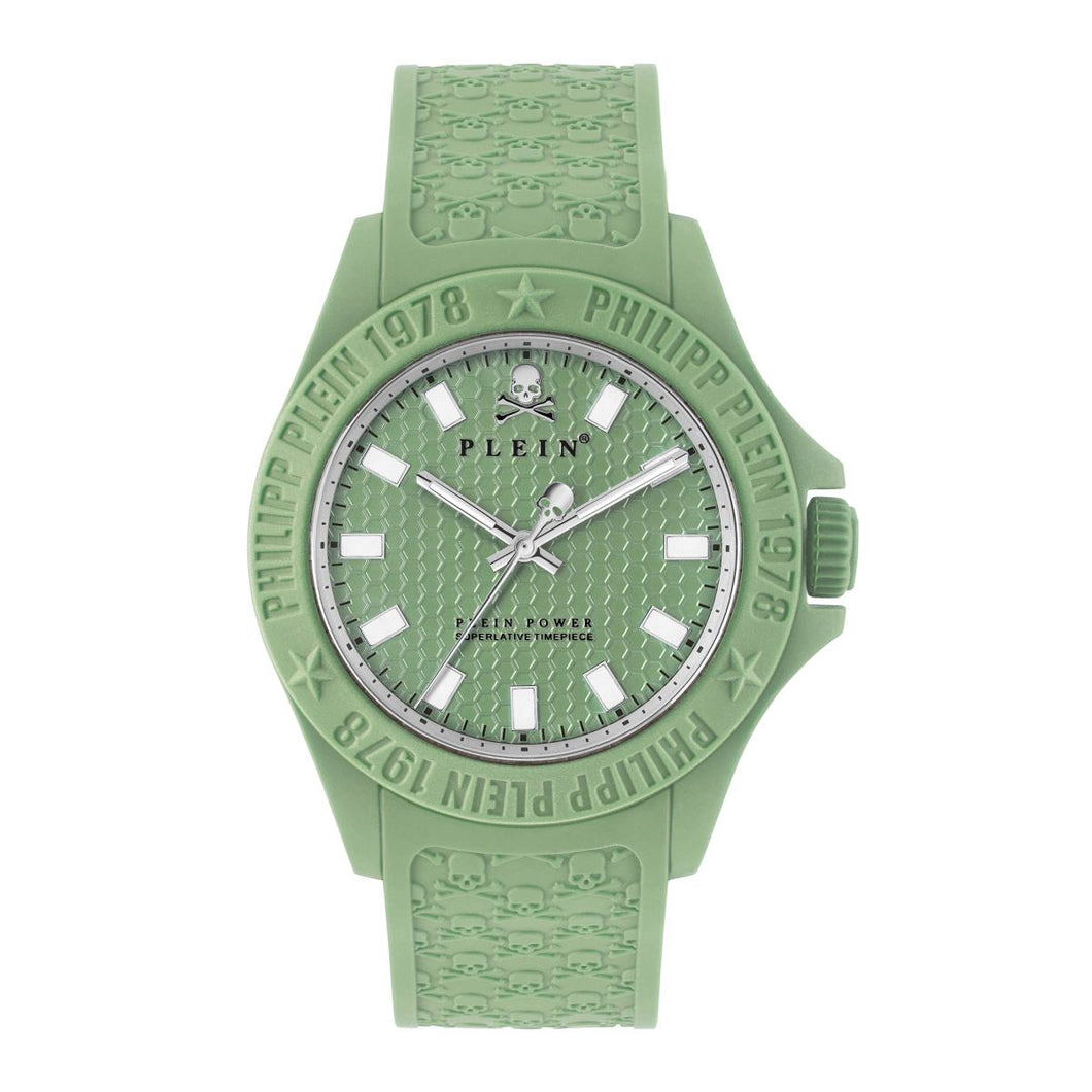 Philipp Plein Unisex Uhr Analog Quarz PLEIN POWER Grün PWKAA0221 Silikon