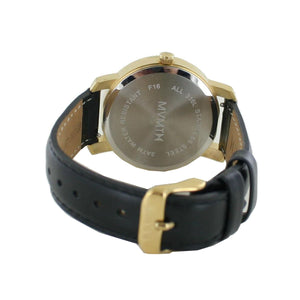 MVMT Signature Damen Uhr Armbanduhr Gold Black MF01-GBL Leder