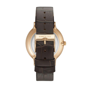 Kenneth Cole New York Herren Uhr Armbanduhr Leder KC15057013