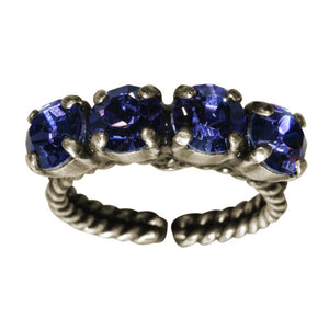 Konplott Ring Colour Snake lila Tansanit SS 29