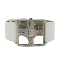 Laden Sie das Bild in den Galerie-Viewer, Misaki Damen Uhr Armbanduhr PCUWDIVA Lederband weiss Zyrkonia