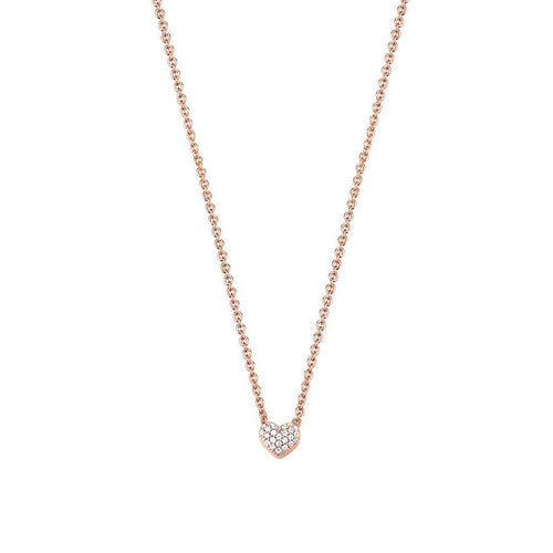 Esprit Damen Kette Collier Silber Rosé Zirkonia Petite ESNL92942C420
