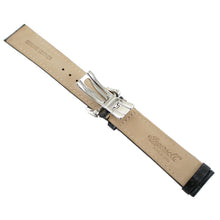 Laden Sie das Bild in den Galerie-Viewer, Ingersoll Ersatzband für Uhren Leder schwarz m/g  Kroko Faltschl. Spez. Si 22 mm