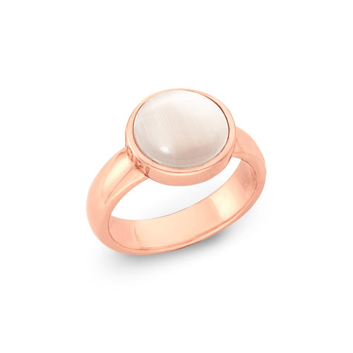 Joop Damen Ring Edelstahl IP ROSE Glas 202346