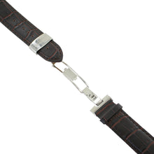 Laden Sie das Bild in den Galerie-Viewer, Ingersoll Ersatzband für Uhren Leder dunkel braun Kroko Faltschl. Si 22 mm