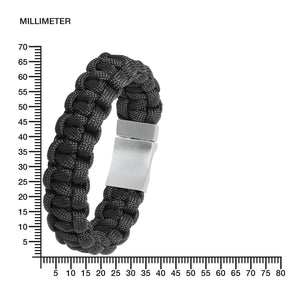 s.Oliver Jewel Herren Armband Nylon schwarz Edelstahl 2022614