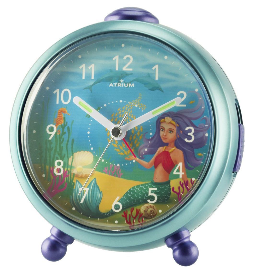 ATRIUM Kinderwecker Wecker Analog Quarz Meerjungfrau Mädchen A932-13 Nelly