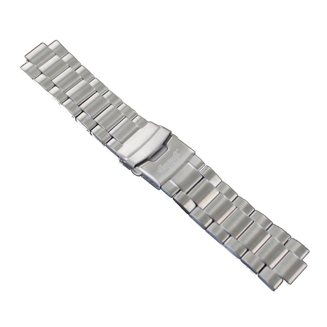 Ingersoll Ersatzband für Uhren Edelstahl Faltschl. Silber Bison No.49 24 mm