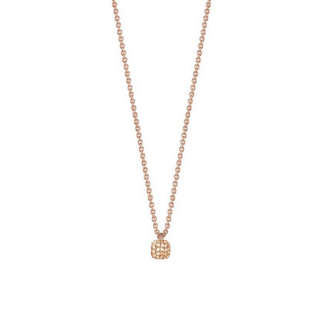 Esprit Damen Kette Collier Silber Rosé Zirkonia Petite glam ESNL92795B420