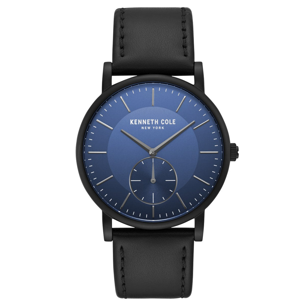 Kenneth Cole New York Herren-Armbanduhr Analog Quarz Leder KC50066004