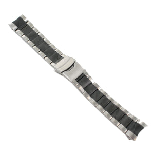 Ingersoll Ersatzband für Uhren Edelstahl Faltschl. Silber Bison No.12 22 mm
