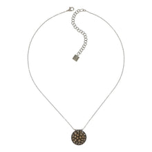 Laden Sie das Bild in den Galerie-Viewer, Konplott Halskette Collier Orchid Hybrid beige crystal golden shadow silber