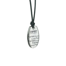 Laden Sie das Bild in den Galerie-Viewer, Esprit Unisex Kette Edelstahl Leder grau Forhim - Forher ESNL001