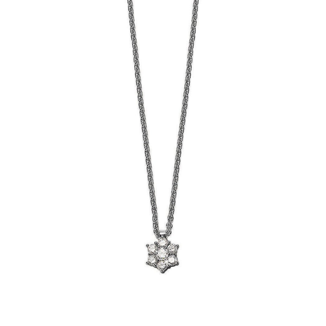 Esprit Damen Kette Collier Silber Zirkonia Prelude ESNL91704A420
