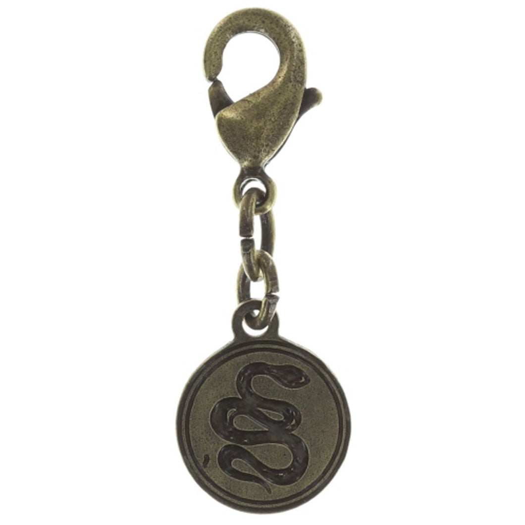 Konplott Anhänger Charm Zodiac Snake/Schlange brass/silver