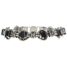 Laden Sie das Bild in den Galerie-Viewer, Konplott Armband Armkette Aztec green / grey antique silber