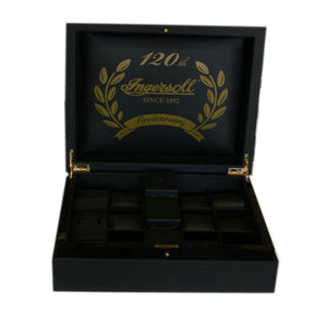 Ingersoll Uhrenbox Uhrenkoffer groß für 12 Uhren schwarz