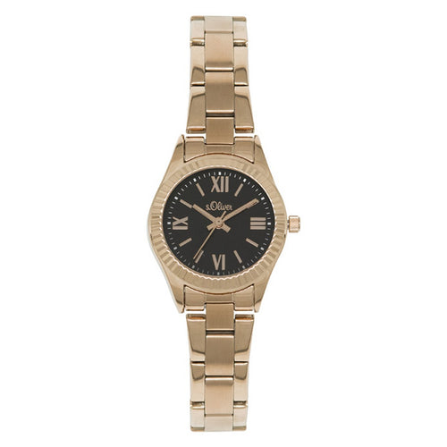 s.Oliver Damen-Armbanduhr Analog Quarz IP Rosé SO-15111-MQR