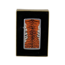 Laden Sie das Bild in den Galerie-Viewer, Zippo Feuerzeug Modell Slim 851.125 Tiermuster Tiger