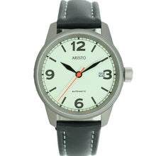 Laden Sie das Bild in den Galerie-Viewer, Aristo Herren Uhr Armbanduhr Automatic 5H69Ti Leder