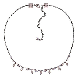 Konplott Halskette Collier Pearl Shadow weiß Kristall