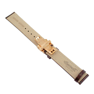 Ingersoll Ersatzband für Uhren Leder braun gl. Kroko Faltschl. Rosé 20 mm