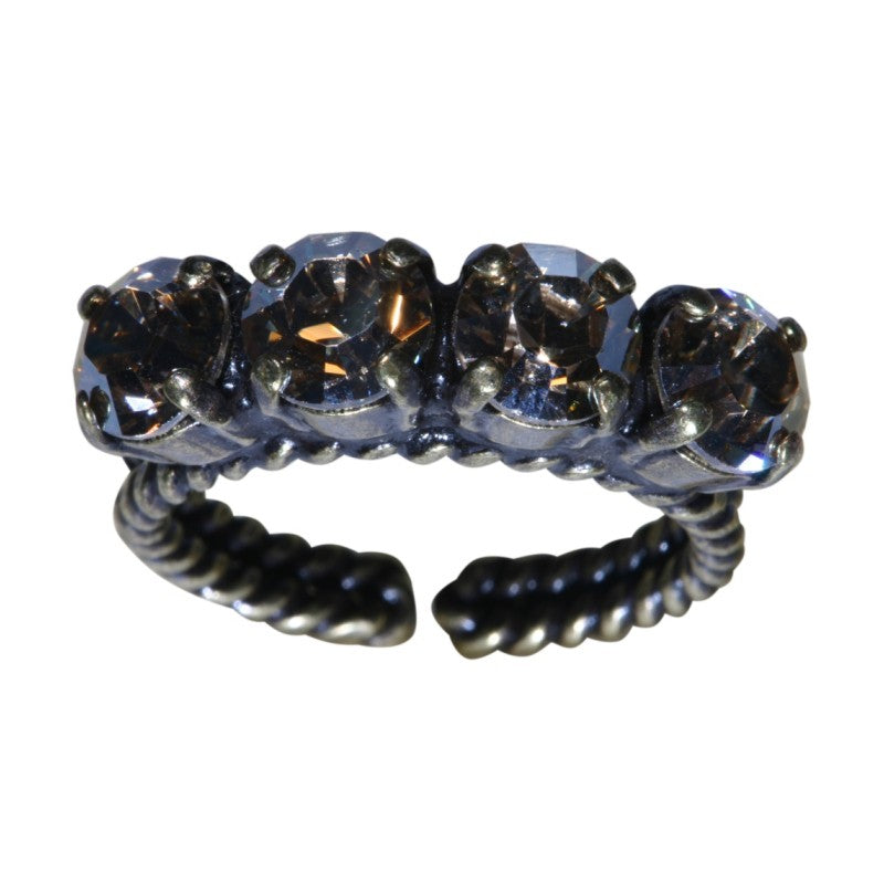 Konplott Ring Colour Snake beige Kristall goldener Schatten SS 29
