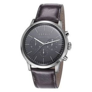 Esprit Collection Herren Uhr Armbanduhr Chrono Soter Leder EL102191002
