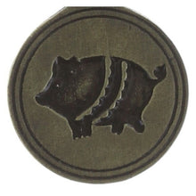 Laden Sie das Bild in den Galerie-Viewer, Konplott Anhänger Charm Zodiac Pig/Schweine brass/silver