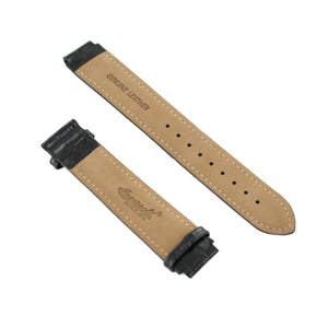 Ingersoll Ersatzband für Uhren Leder schwarz glänzend Kroko 18 mm XL