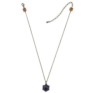 Konplott Halskette hängend Collier Bended Lights blau/lila