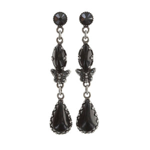 Konplott Ohrringe Ohrhänger Fly Butterfly Kollektion black silber