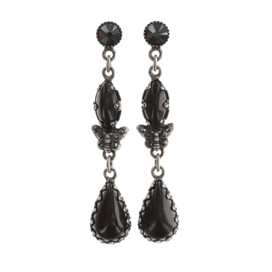 Konplott Ohrringe Ohrhänger Fly Butterfly Kollektion black silber