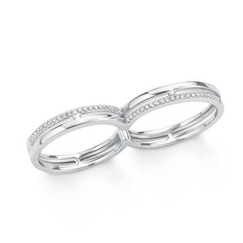 s.Oliver Jewel Damen Ring Silber Zirkonia Doppelring 201510