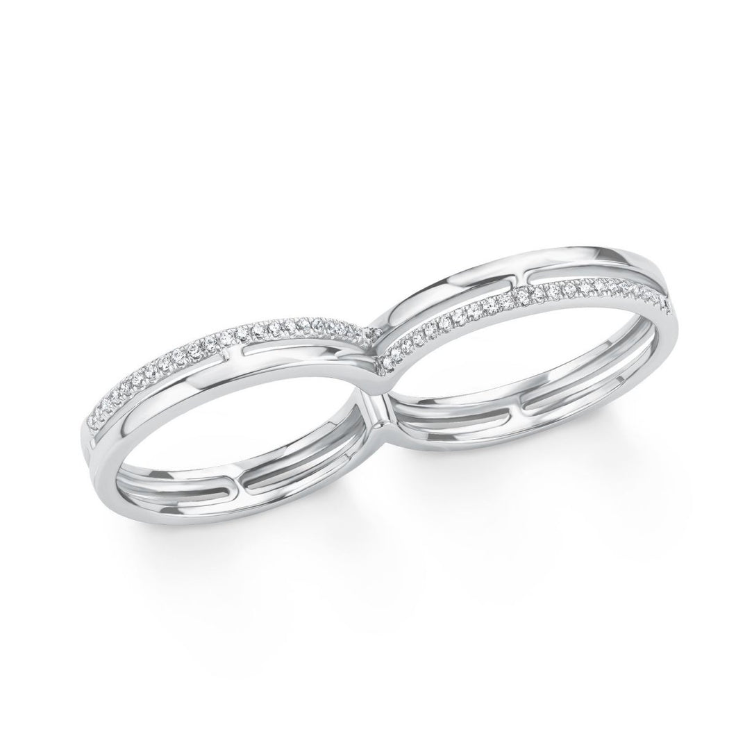 s.Oliver Jewel Damen Ring Silber Zirkonia Doppelring 201510