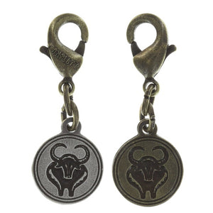 Konplott Anhänger Charm Zodiac Ox/Bueffel XS brass/silver