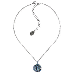 Konplott Halskette Ballroom blue antique silver